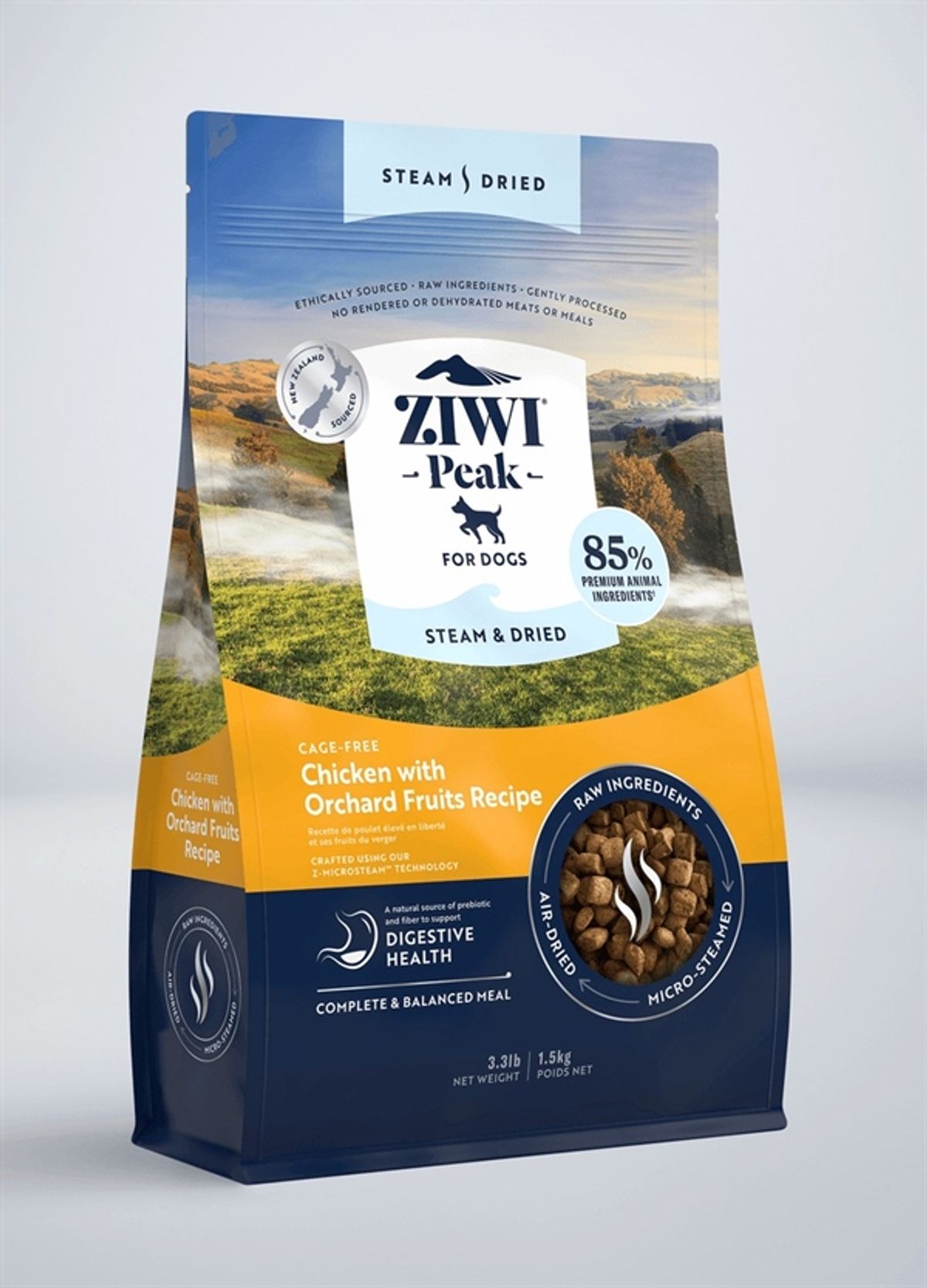 Ziwipeak Dog Steam & Dried, Chicken, 1.5 kg