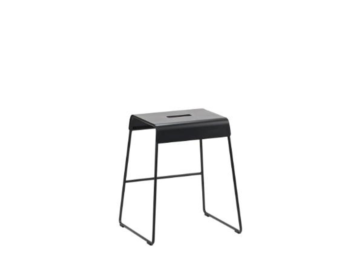 ZONE Denmark - Skammel 45 cm A-Stool Outdoor Black