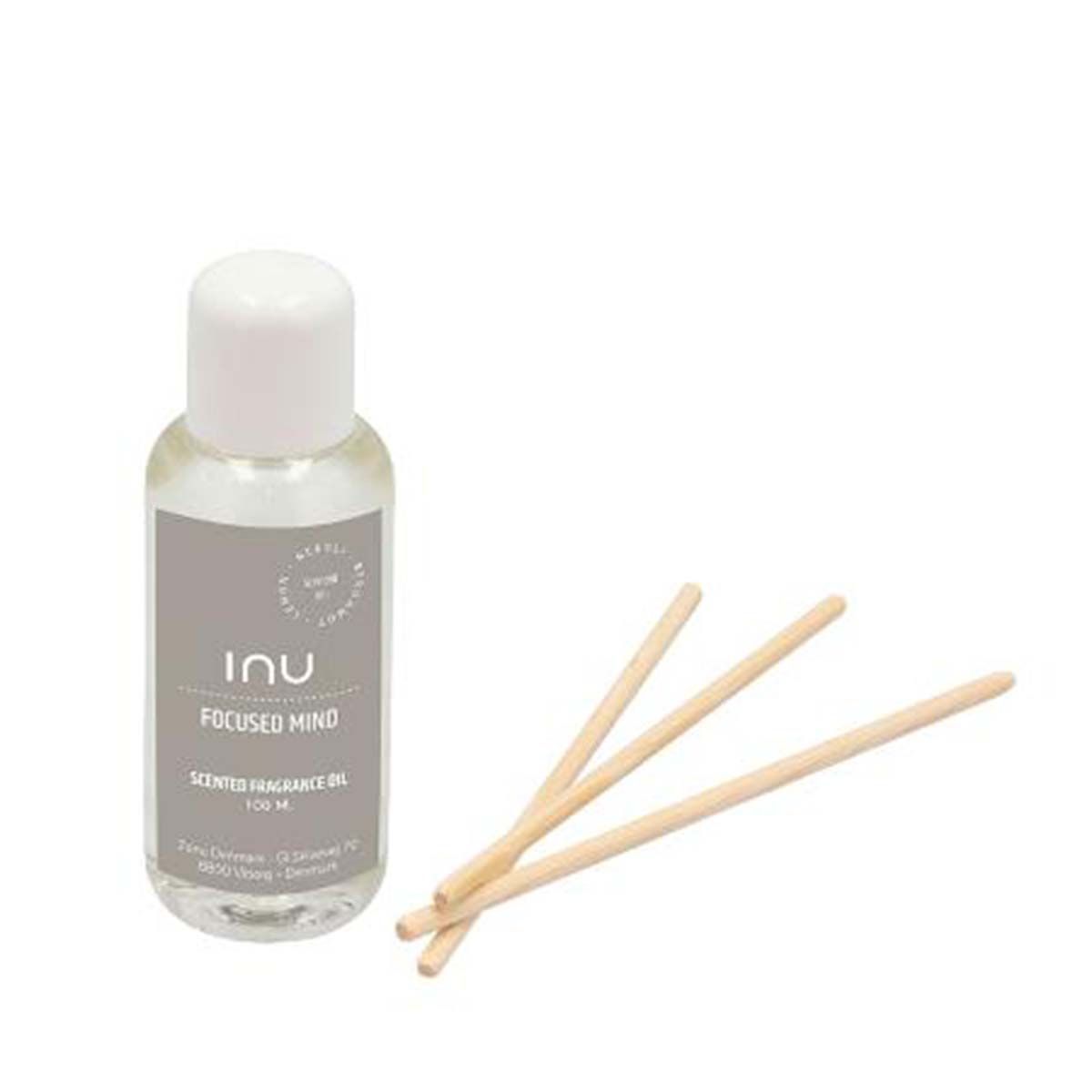 ZONE Denmark - Zone Inu Duftdiffuser refill + 5 pinde Focused Mind 100 ml