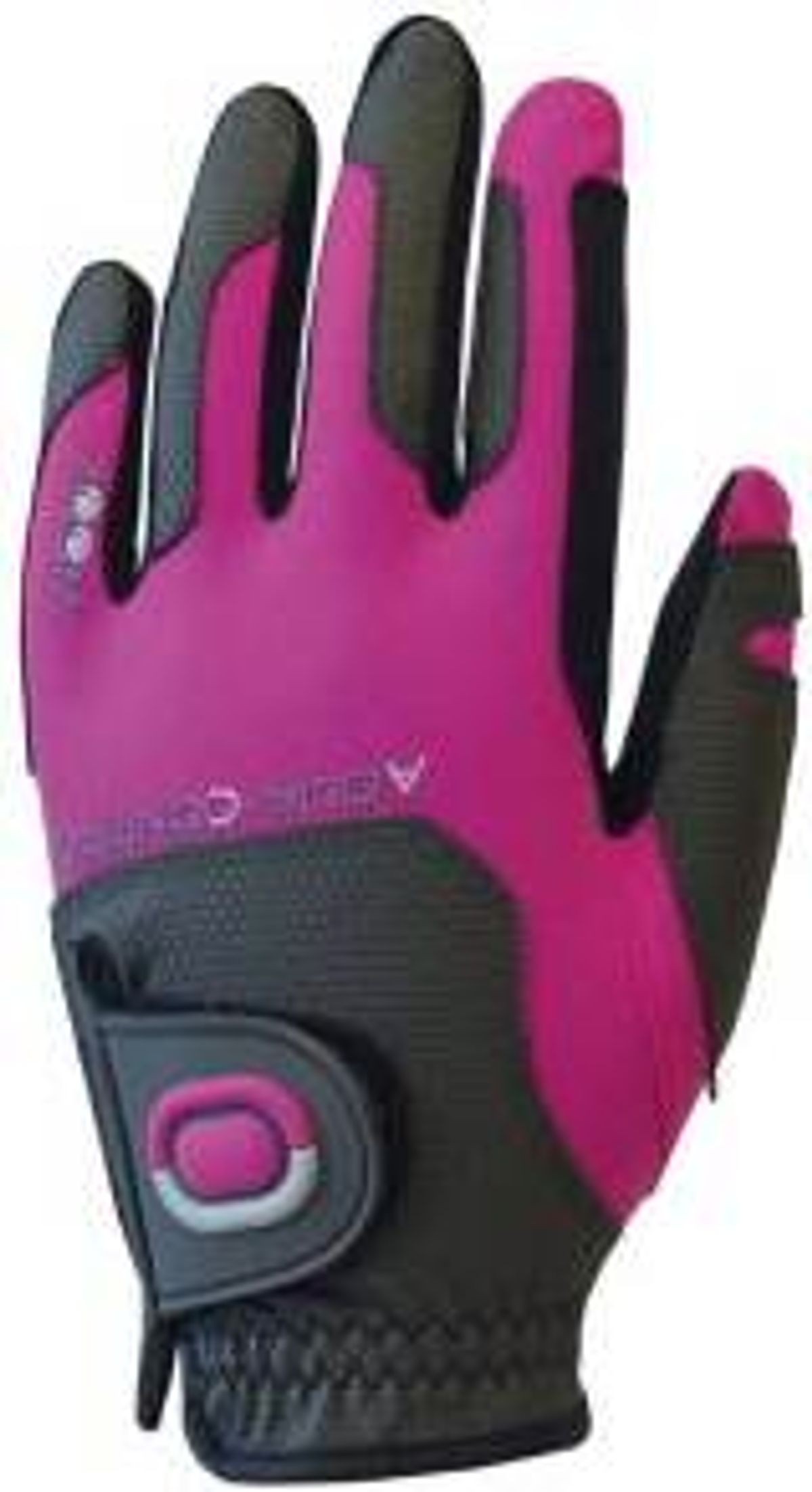 Zoom All Weather Syntetisk Junior Golfhandske - Charcoal/Fuchsia - Venstre - Str. Onesize