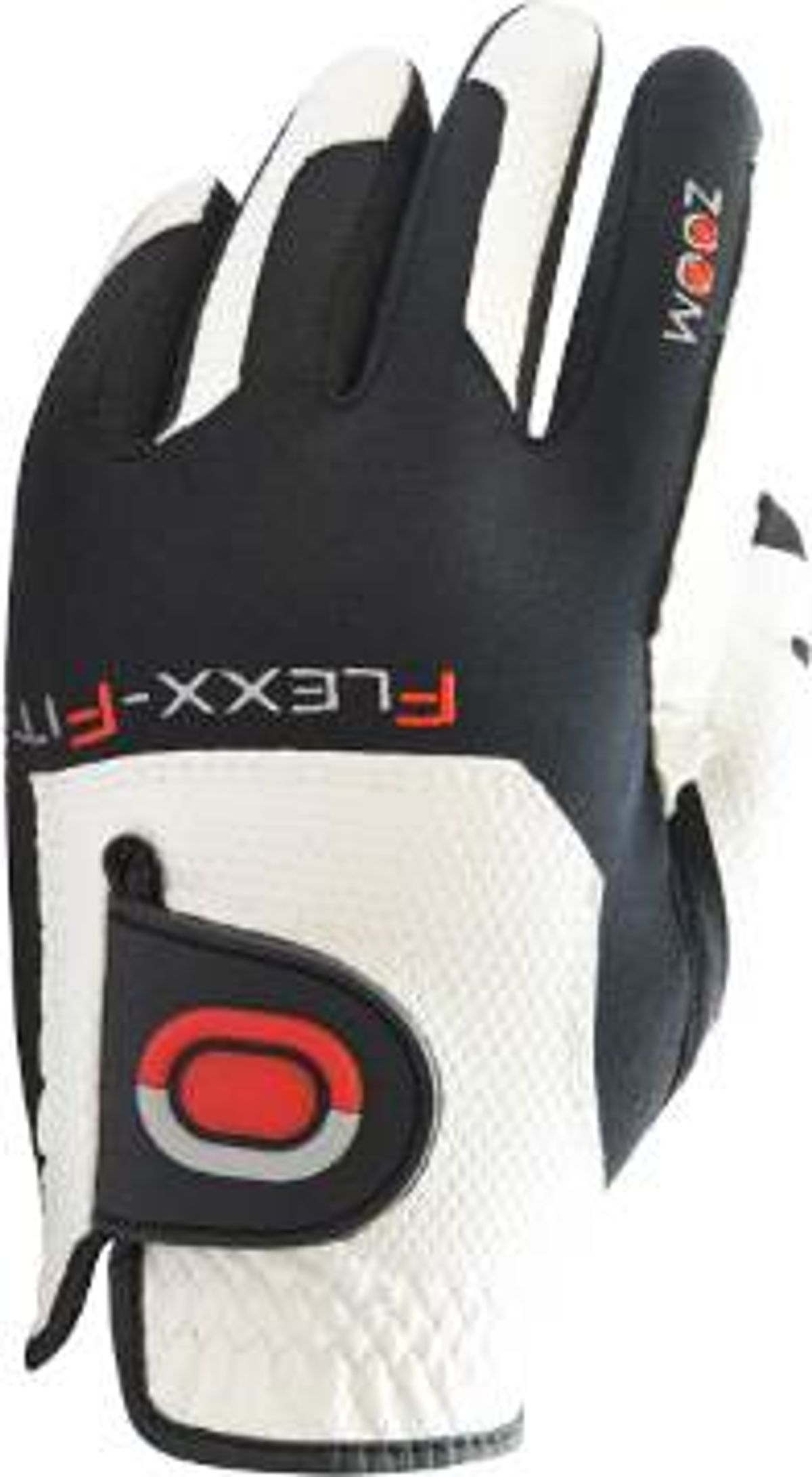 Zoom All Weather Syntetisk Junior Golfhandske - White/Black/Red - Højre - Str. Onesize