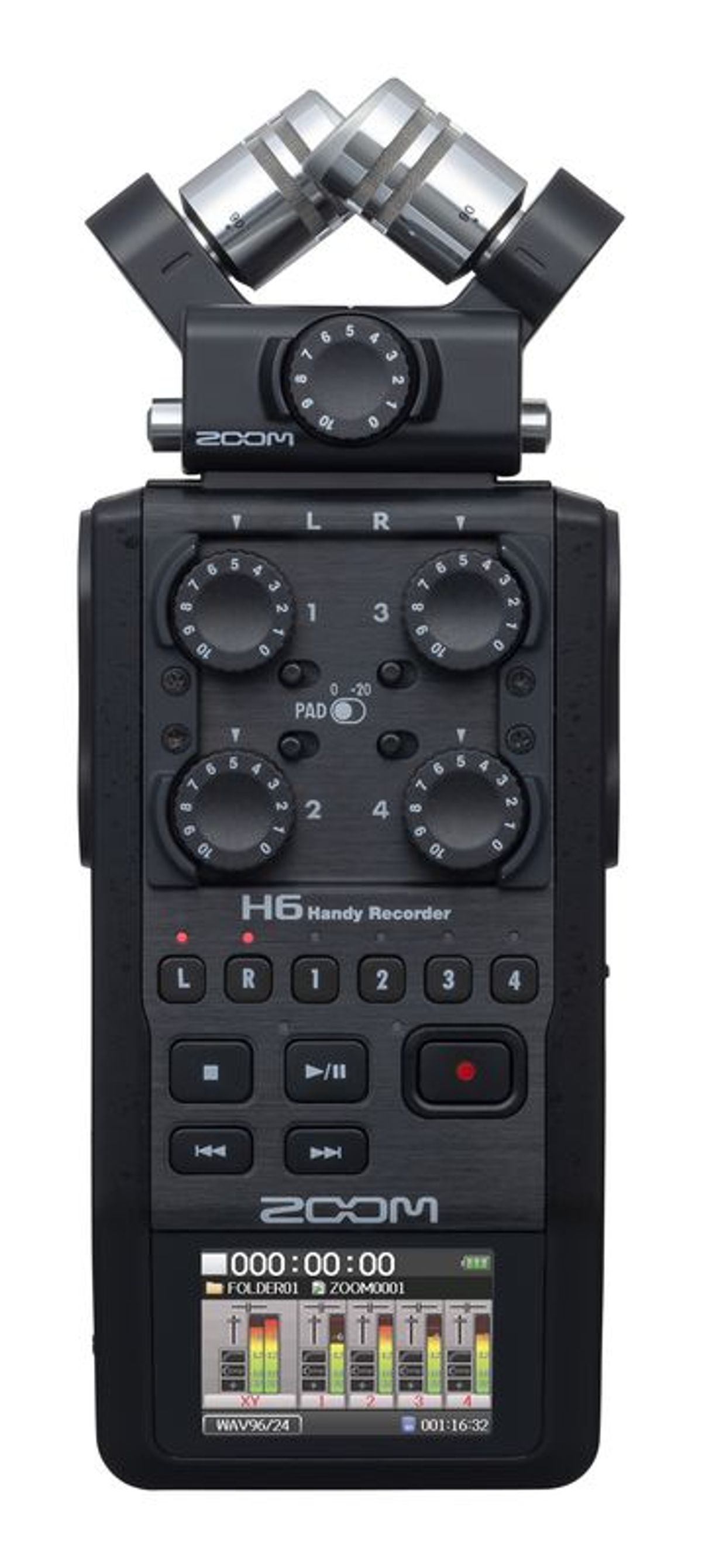 Zoom H6 Black Håndholdt recorder