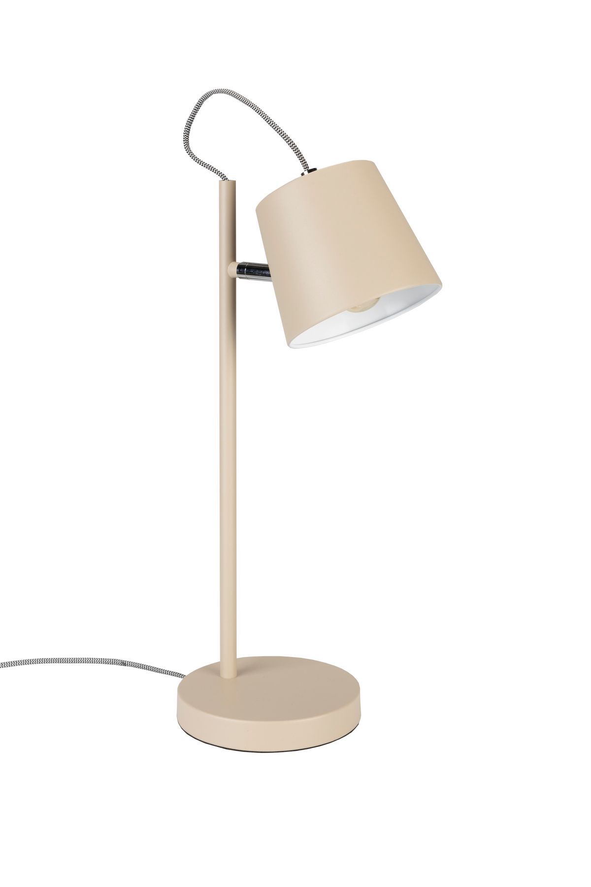 ZUIVER Buckle Head bordlampe - beige metal