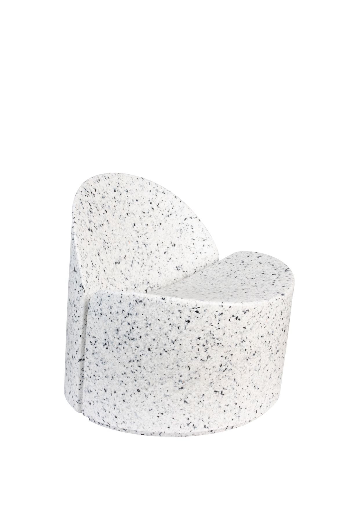 ZUIVER Loungestol Bloom Hvid-Terrazzo