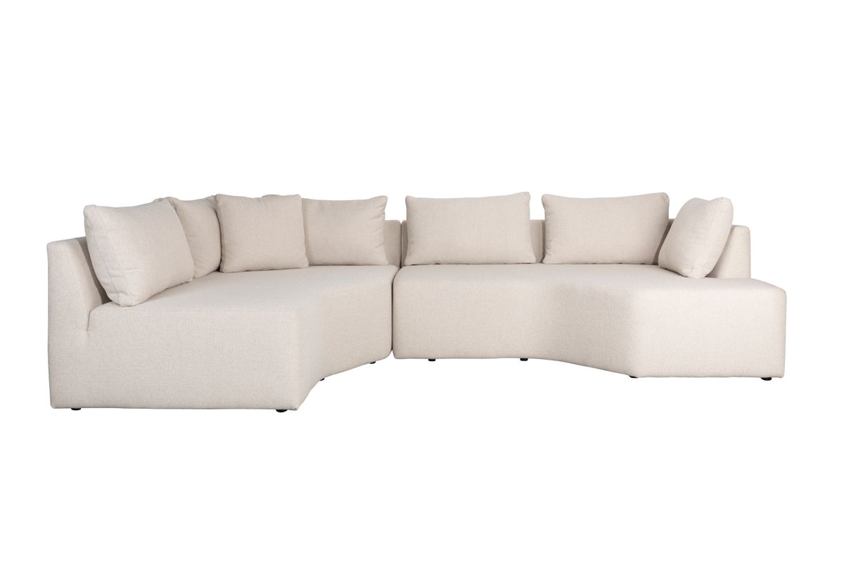 ZUIVER Prosper modulsofa, venstre - beige polyester