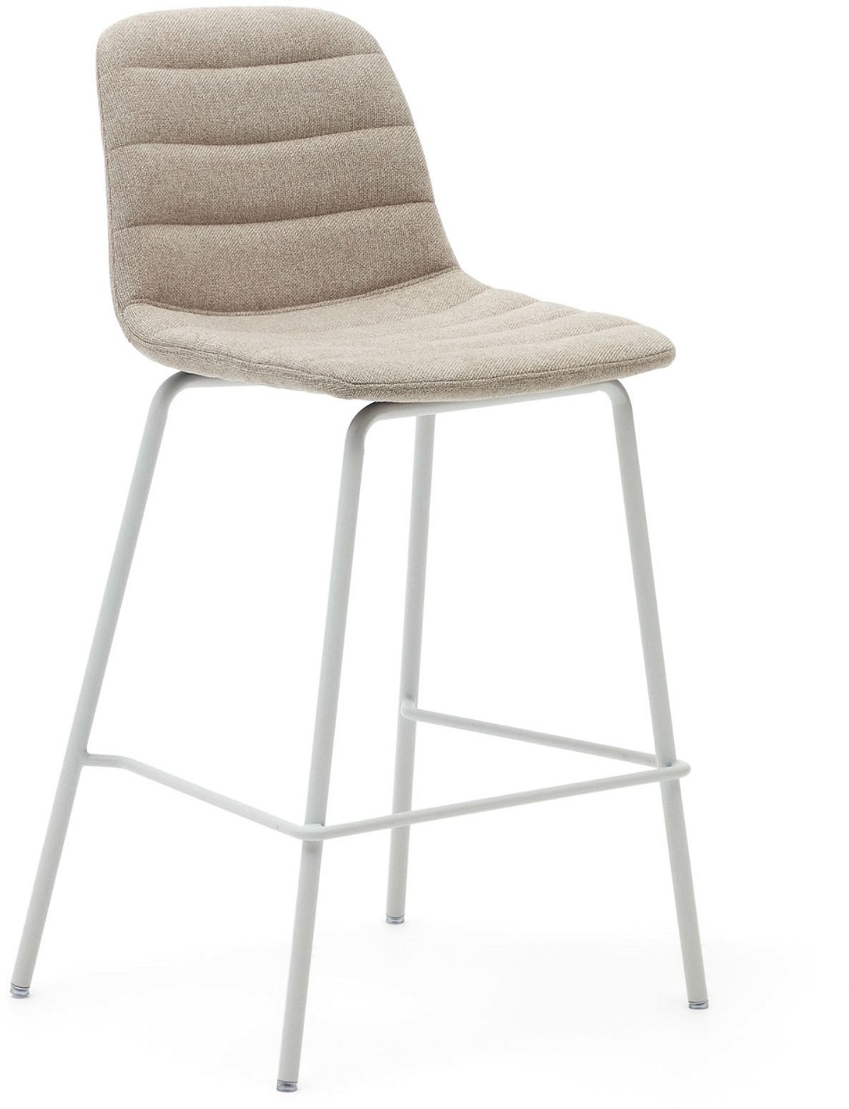 Zunilda, Barstol, beige, H92,5x51x50,5 cm, stål