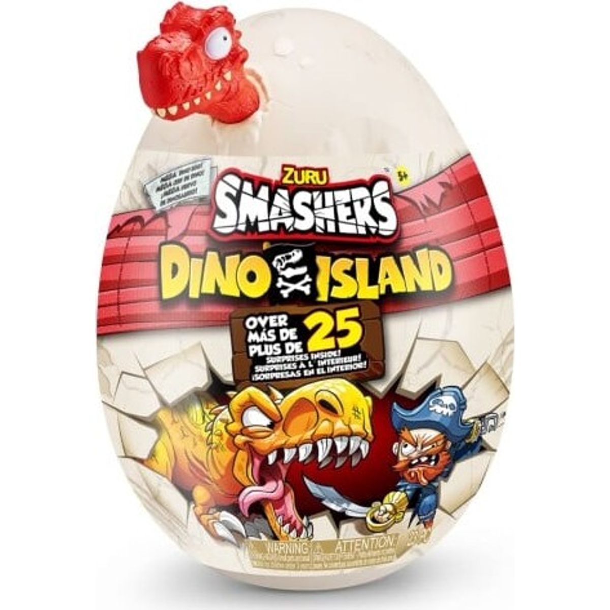 Zuru Smashers - Dino Island Dinosaur æg Med 25+ Overraskelser - Series 5