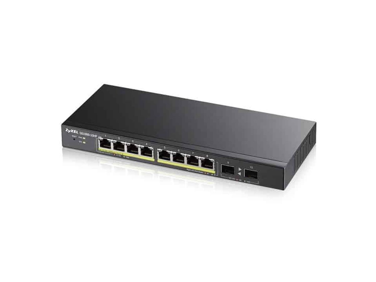 Zyxel GS1900-10HP Switch 8-porte Gigabit PoE+