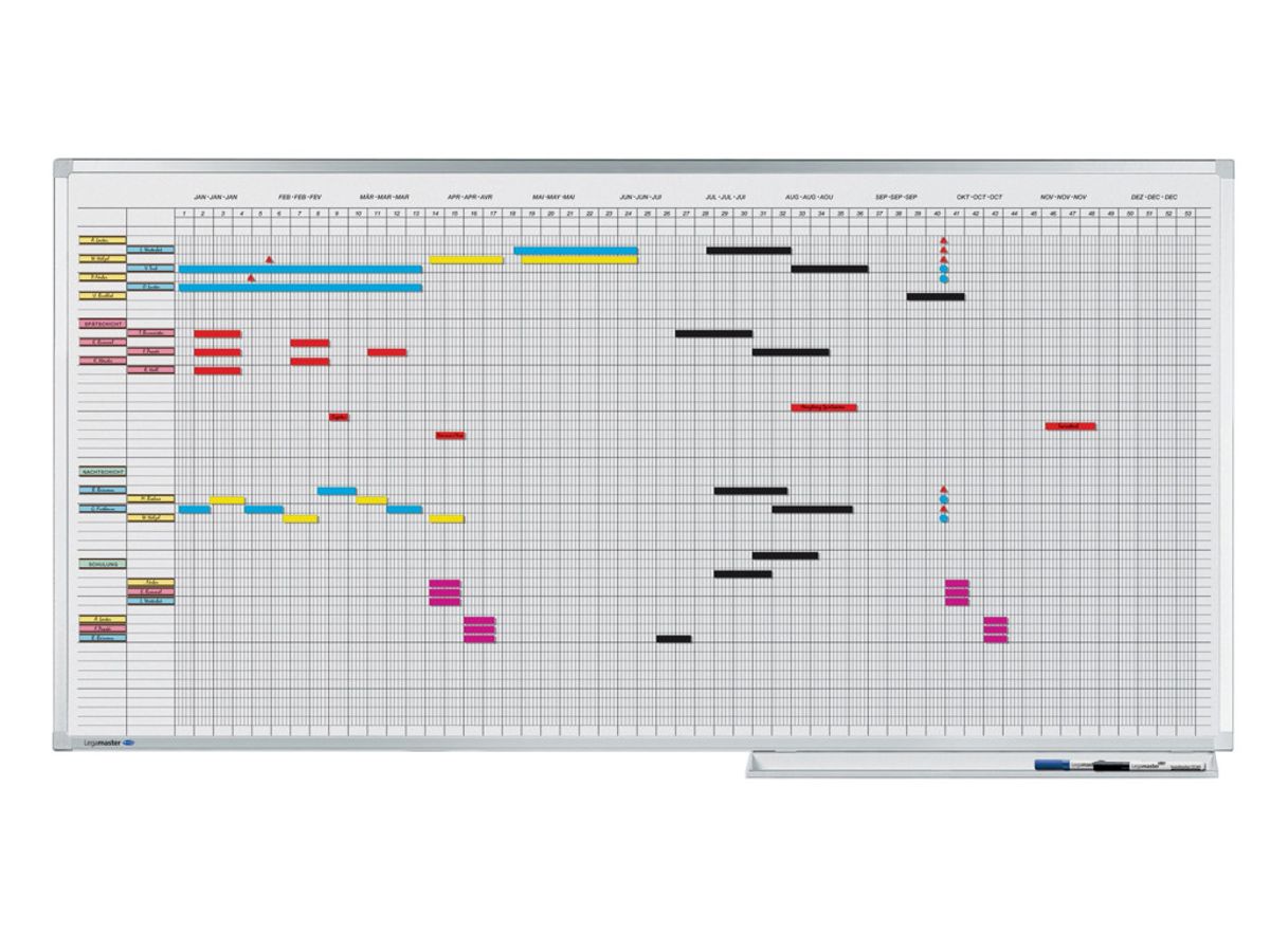 Års Planlægningstavle Legamaster 100x150 cm