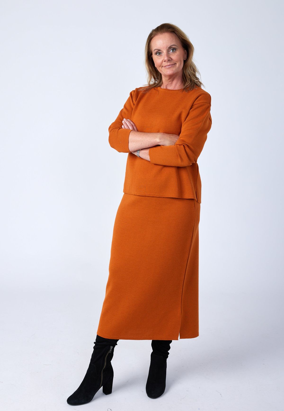 Åse Long - Orange - Kjole - Xl