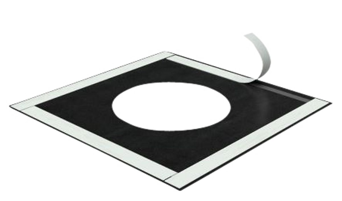 Ø100 membrangennem- føring LIGHT 200X200 MM m. hul