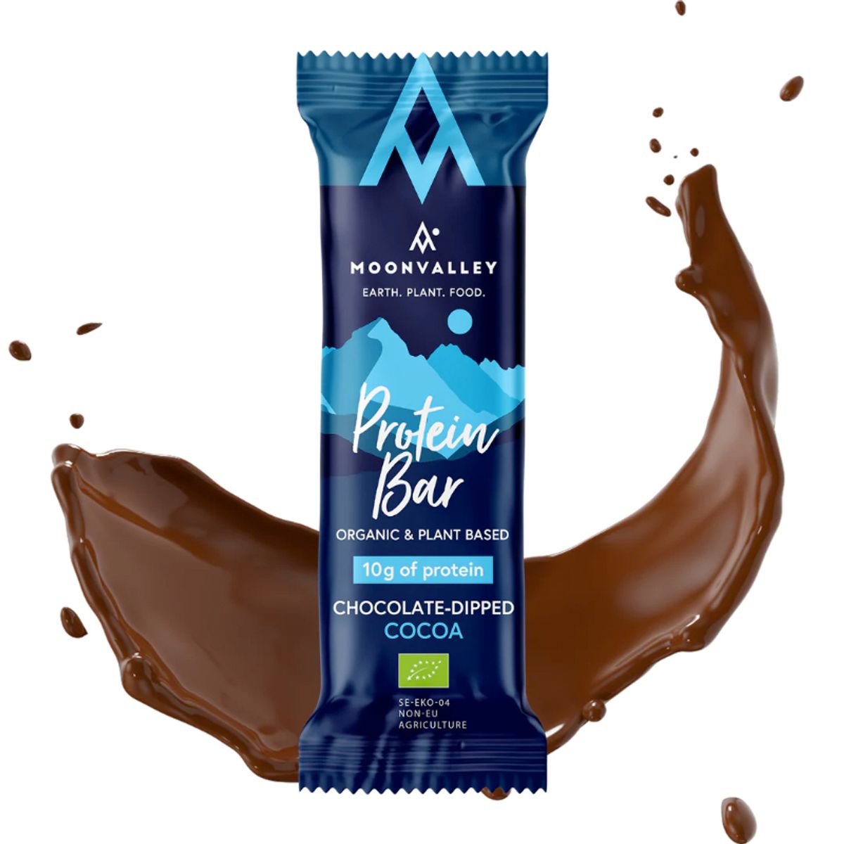 Øko protein bar med chokoladeovertræk (Kakao)