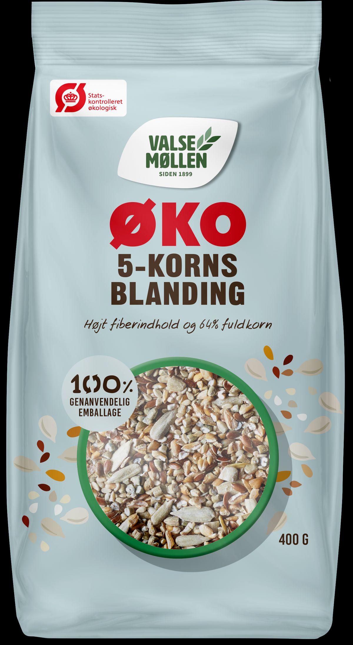 Økologisk 5-kornsblanding 500 g - Valsemøllen