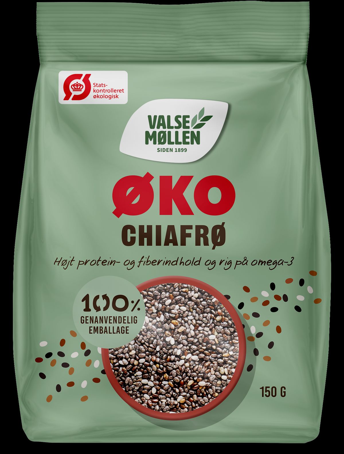 Økologisk Chiafrø 180 g - Valsemøllen