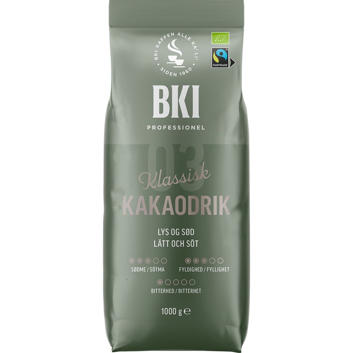 Økologisk Fairtrade kakao 1 kg