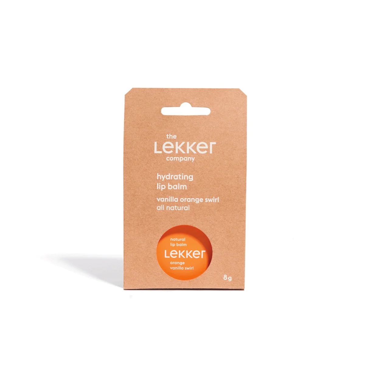 Økologisk læbepomade fra LEKKER - Orange Vanilla Swirl