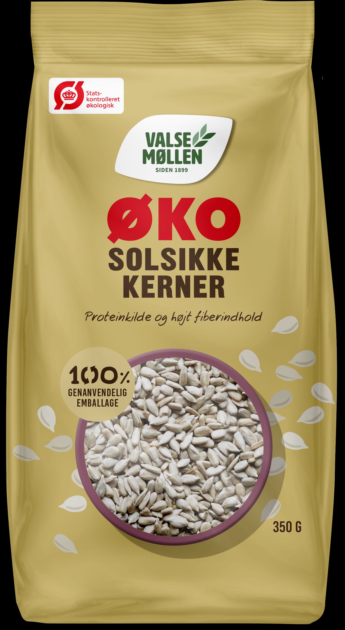 Økologiske solsikkekerner 425 g - Valsemøllen