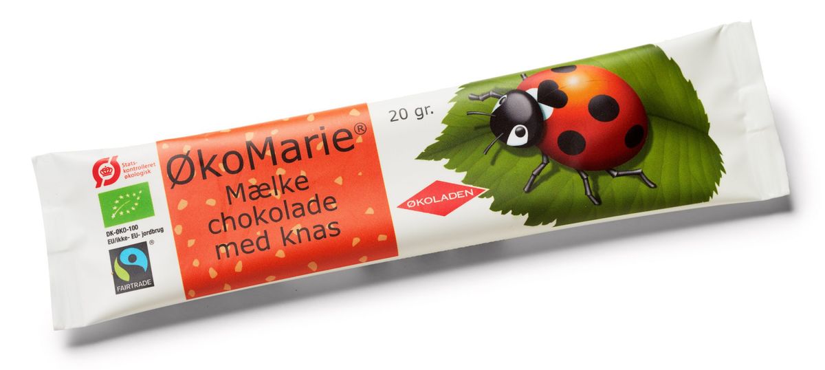 ØkoMarie Mælkechokolade med Knas