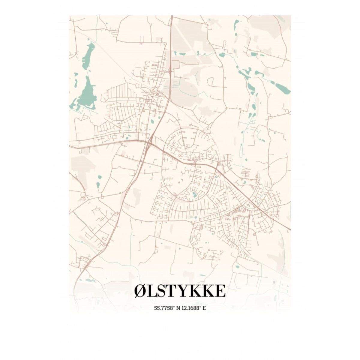 Ølstykke 30x42 cm (A3)