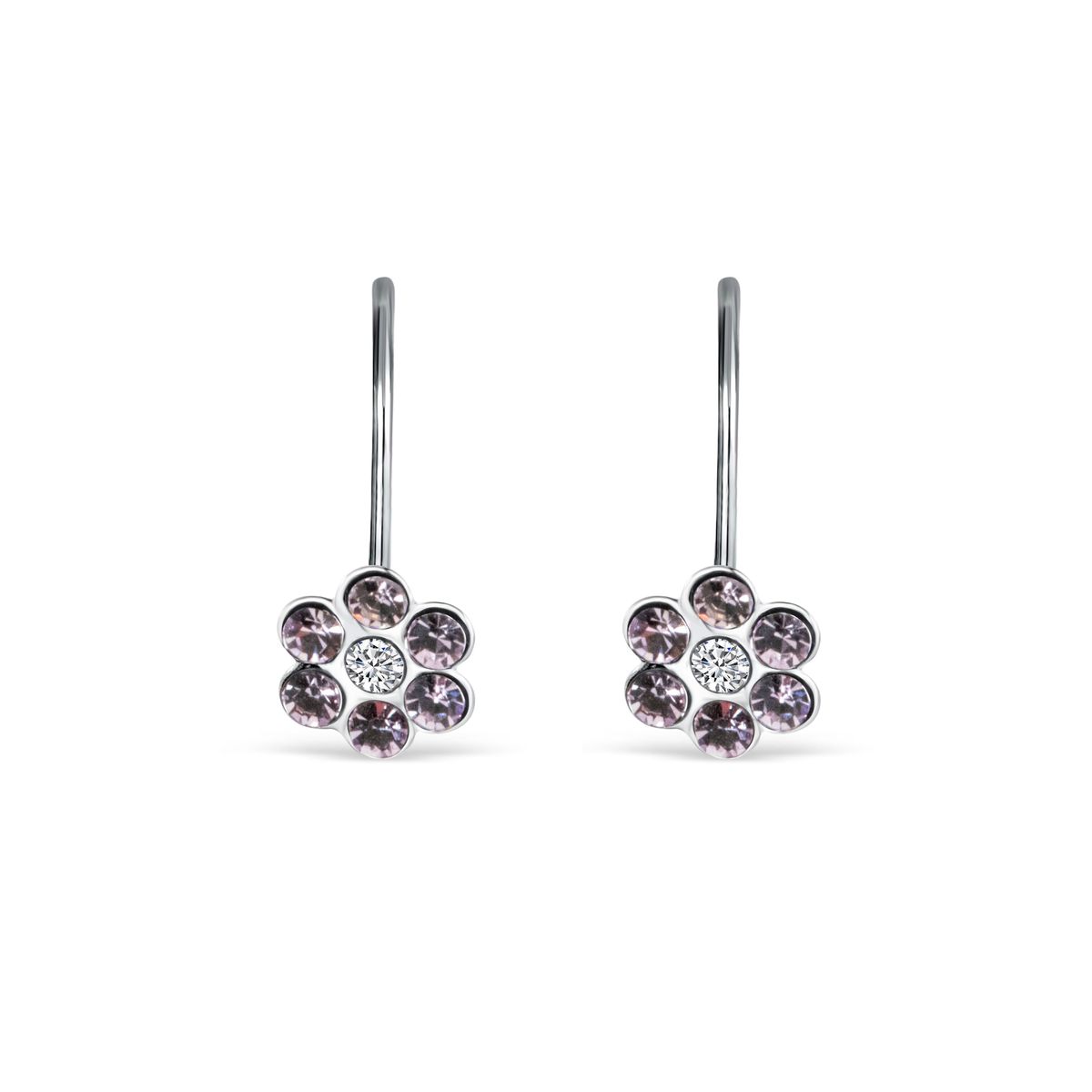 Øreringe m/Blomster af Violette Swarovski®Sten