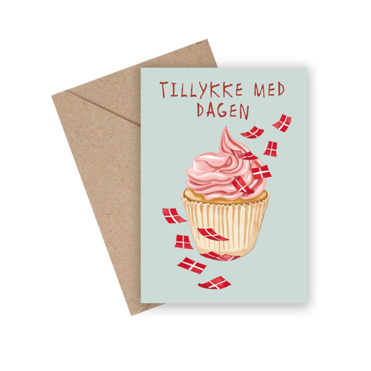 Tillykke med dagen (Cupcake) (A6 kort)