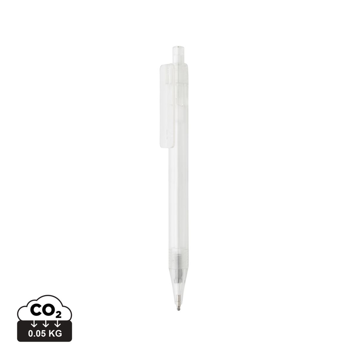 GRS Rpet X8 Transparent pen, Hvid