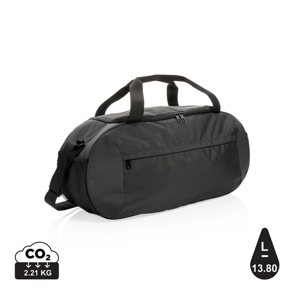 Impact Aware&trade; Rpet Moderne Sports Duffle, Sort