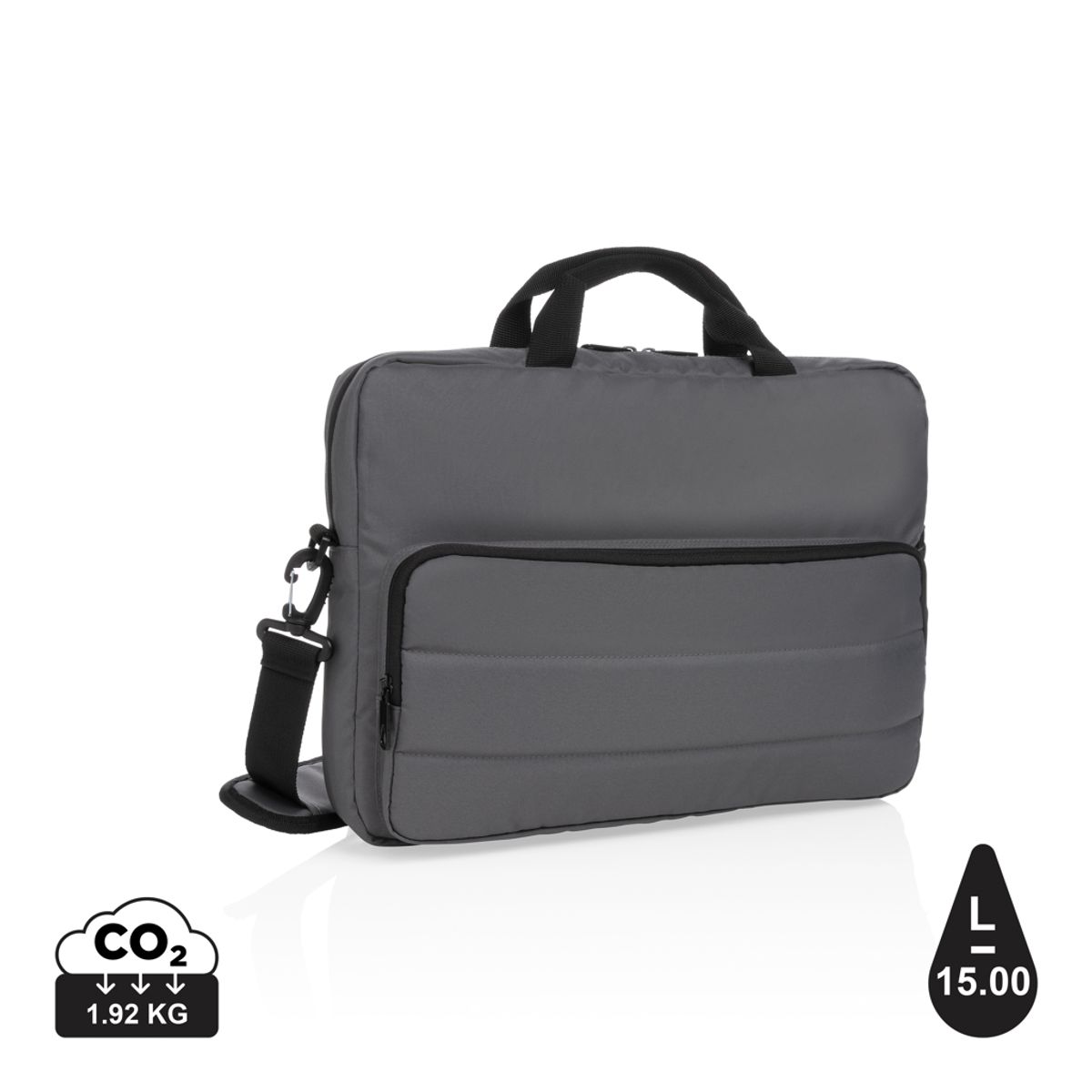 Impact Aware&trade; Rpet 15.6" Laptop Taske, Stenkul