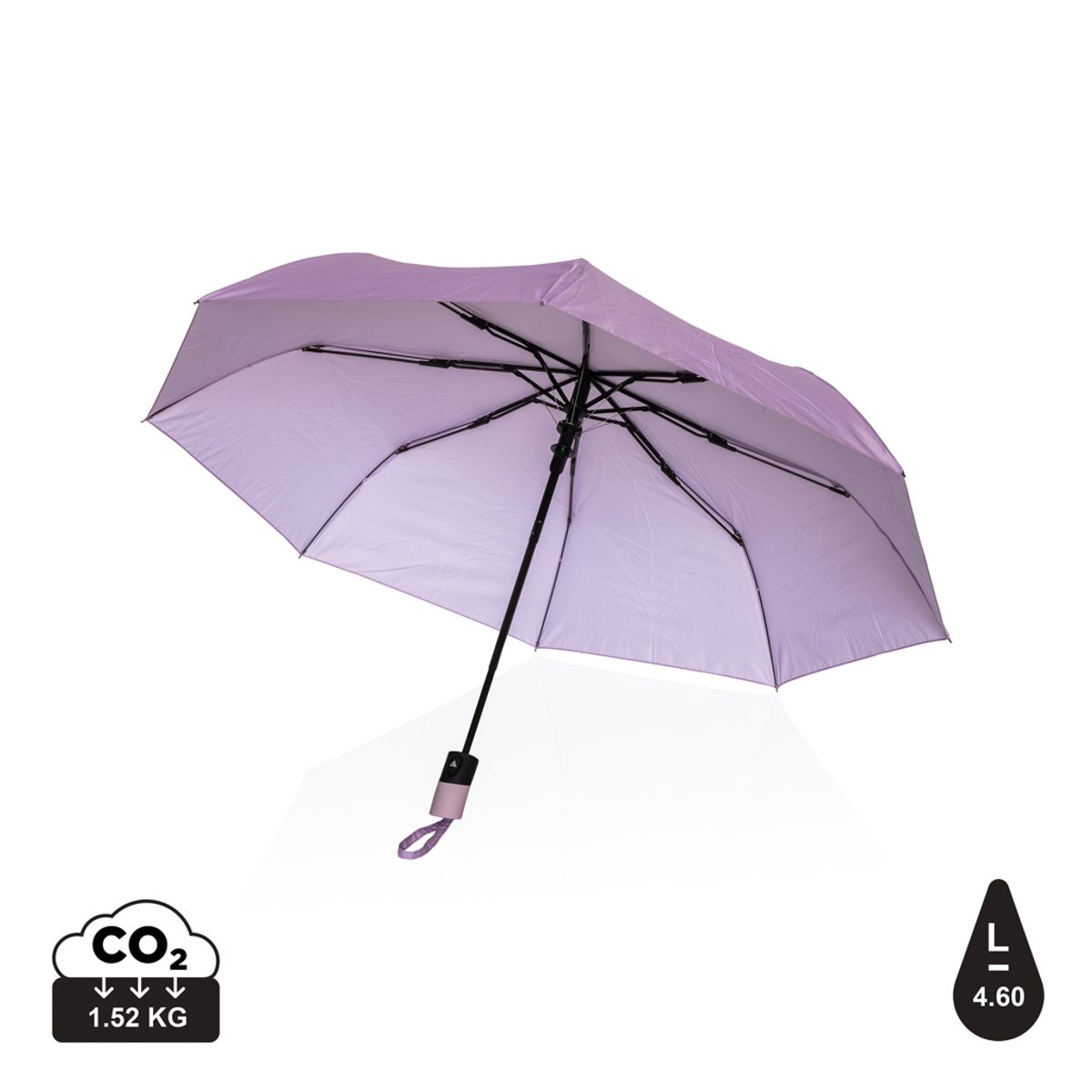 21" Impact Aware&trade; Rpet 190t Mini Auto Åben Paraply, Lavender