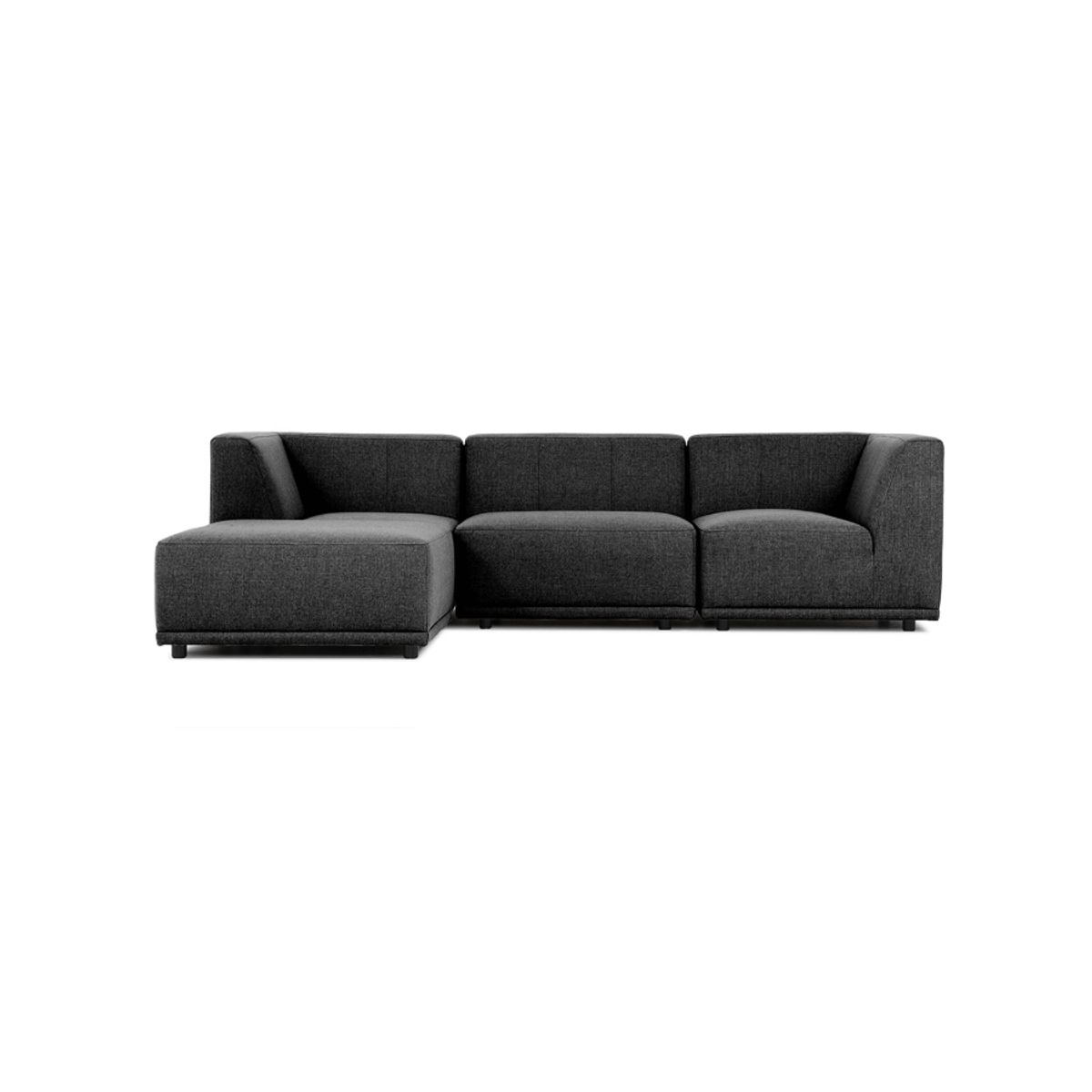 New York | Chaiselongsofa (fire moduler)| Bouclé stof