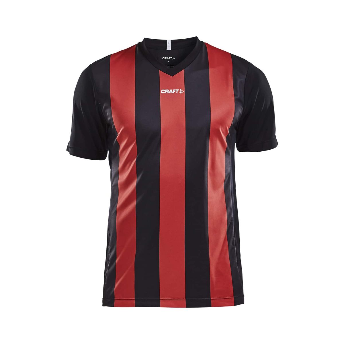 Craft - Progress Jersey Stripe Maend - Black/Bright Red 3XL