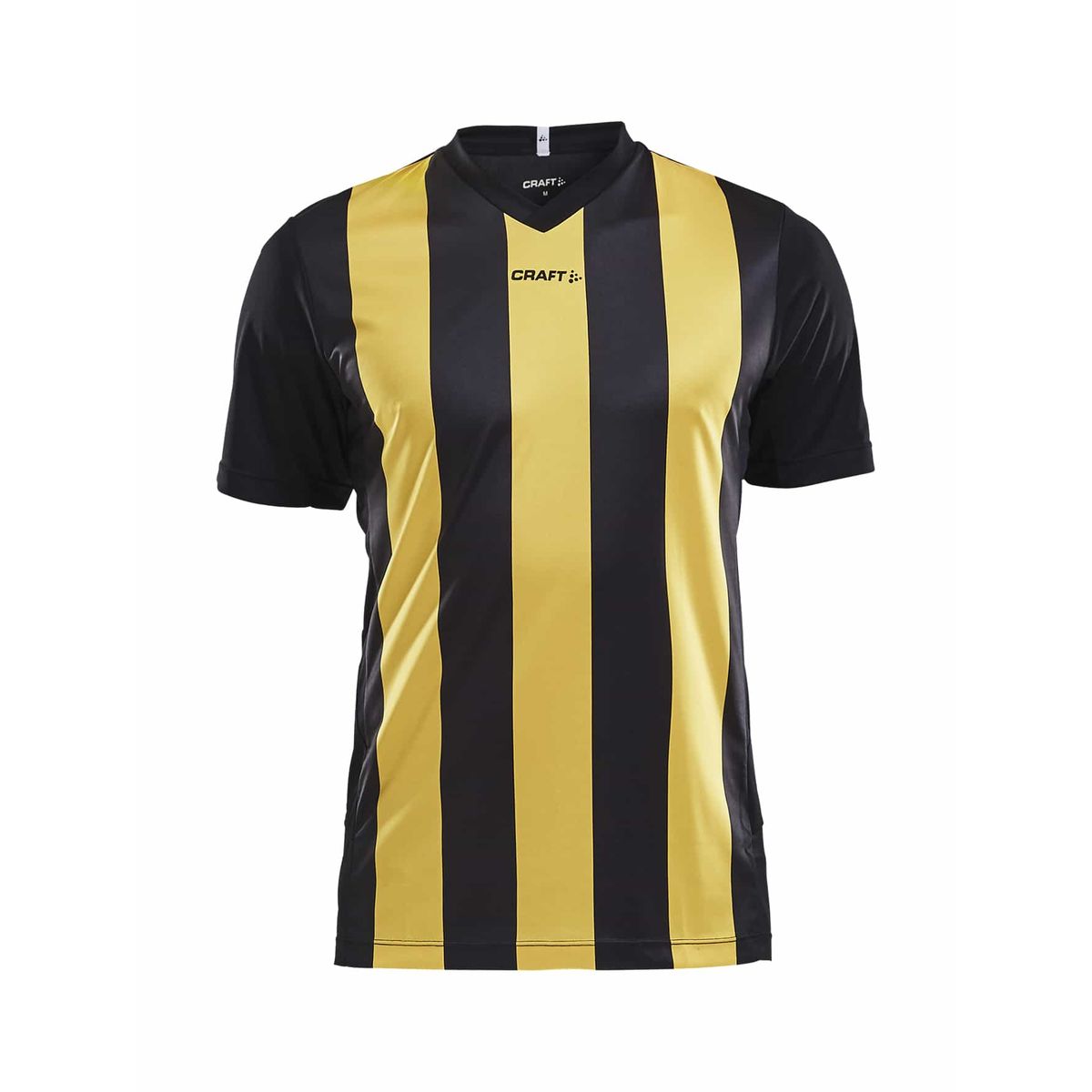 Craft - Progress Jersey Stripe Maend - Black/Sweden Yellow XS