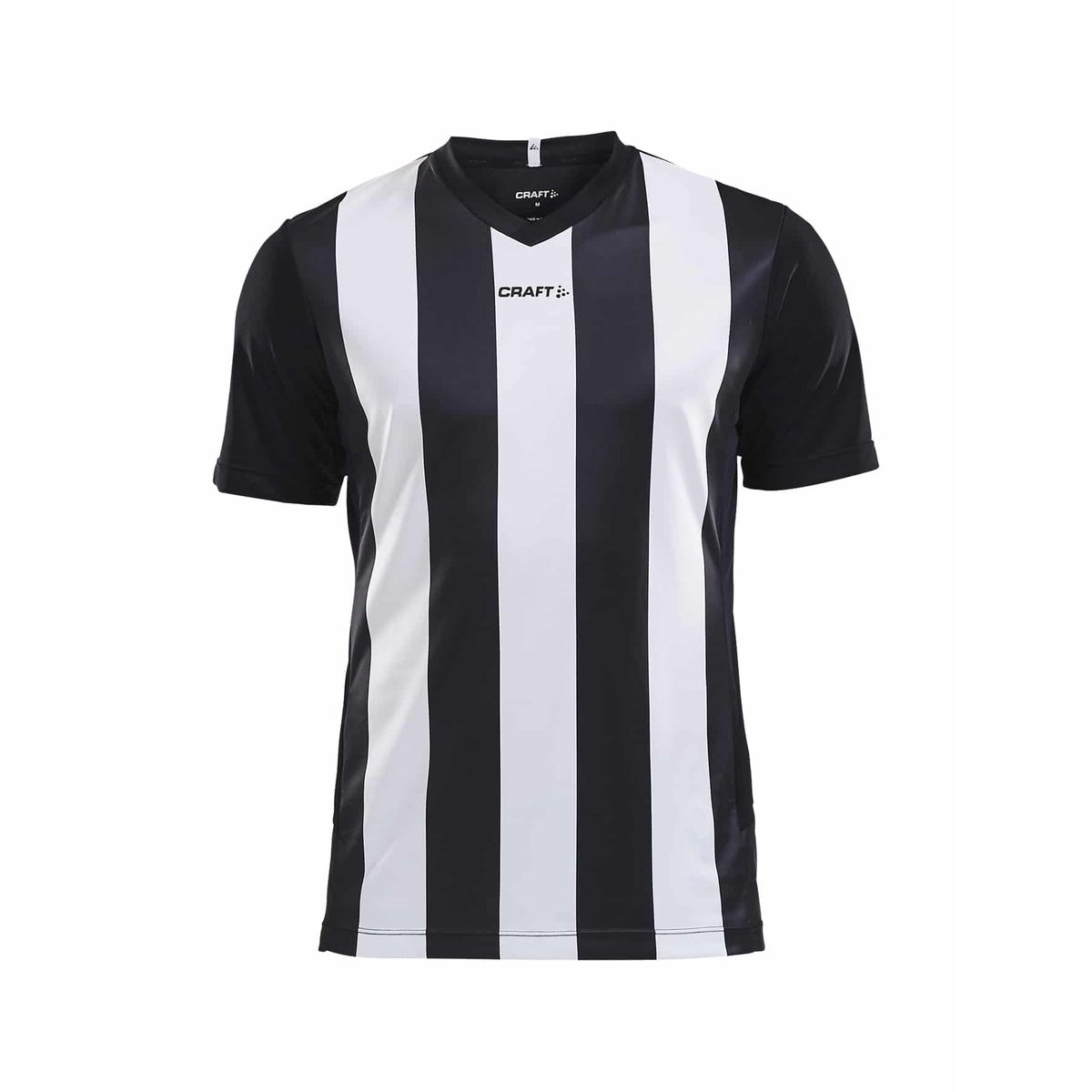 Craft - Progress Jersey Stripe Maend - Black/White 3XL