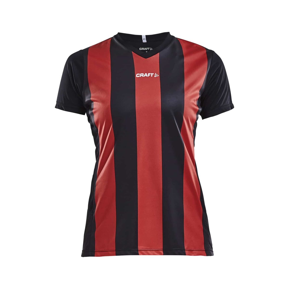 Craft - Progress Jersey Stripe Kvinder - Black/Bright Red L