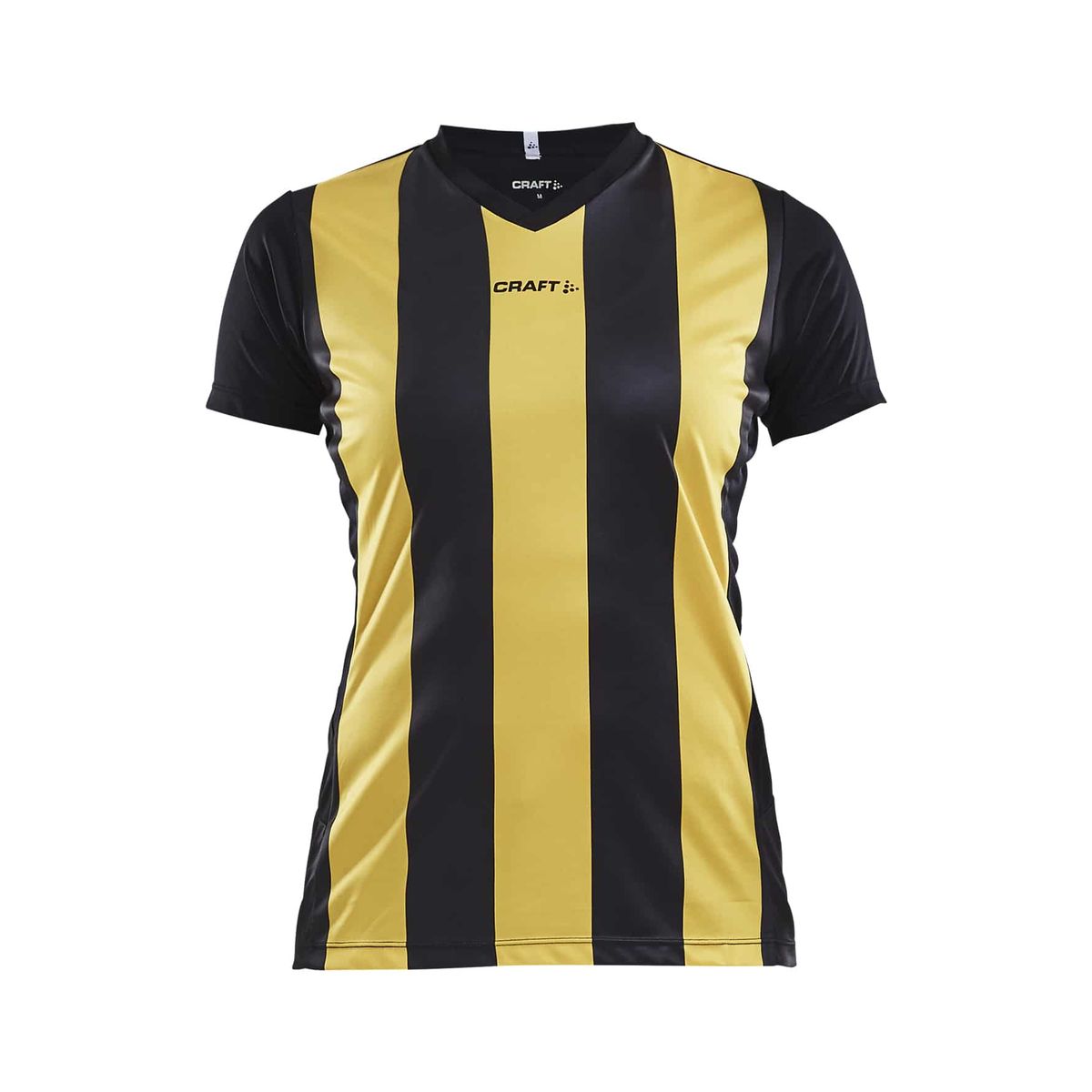 Craft - Progress Jersey Stripe Kvinder - Black/Sweden Yellow XS