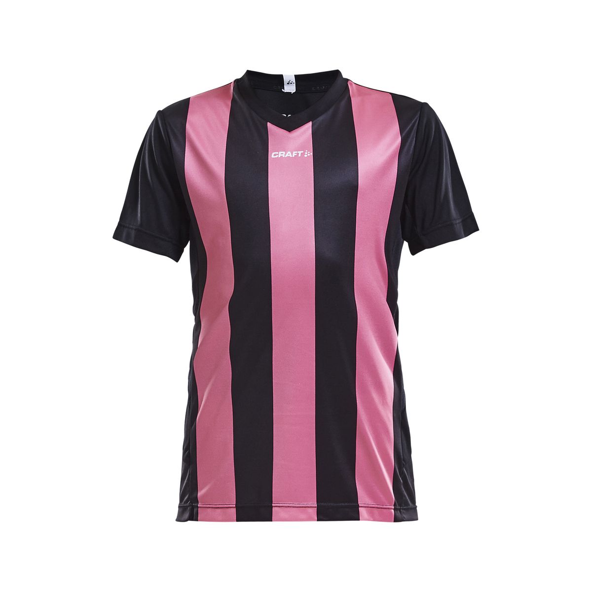 Craft - Progress Jersey Stripe JR - Black/Pop 158/164