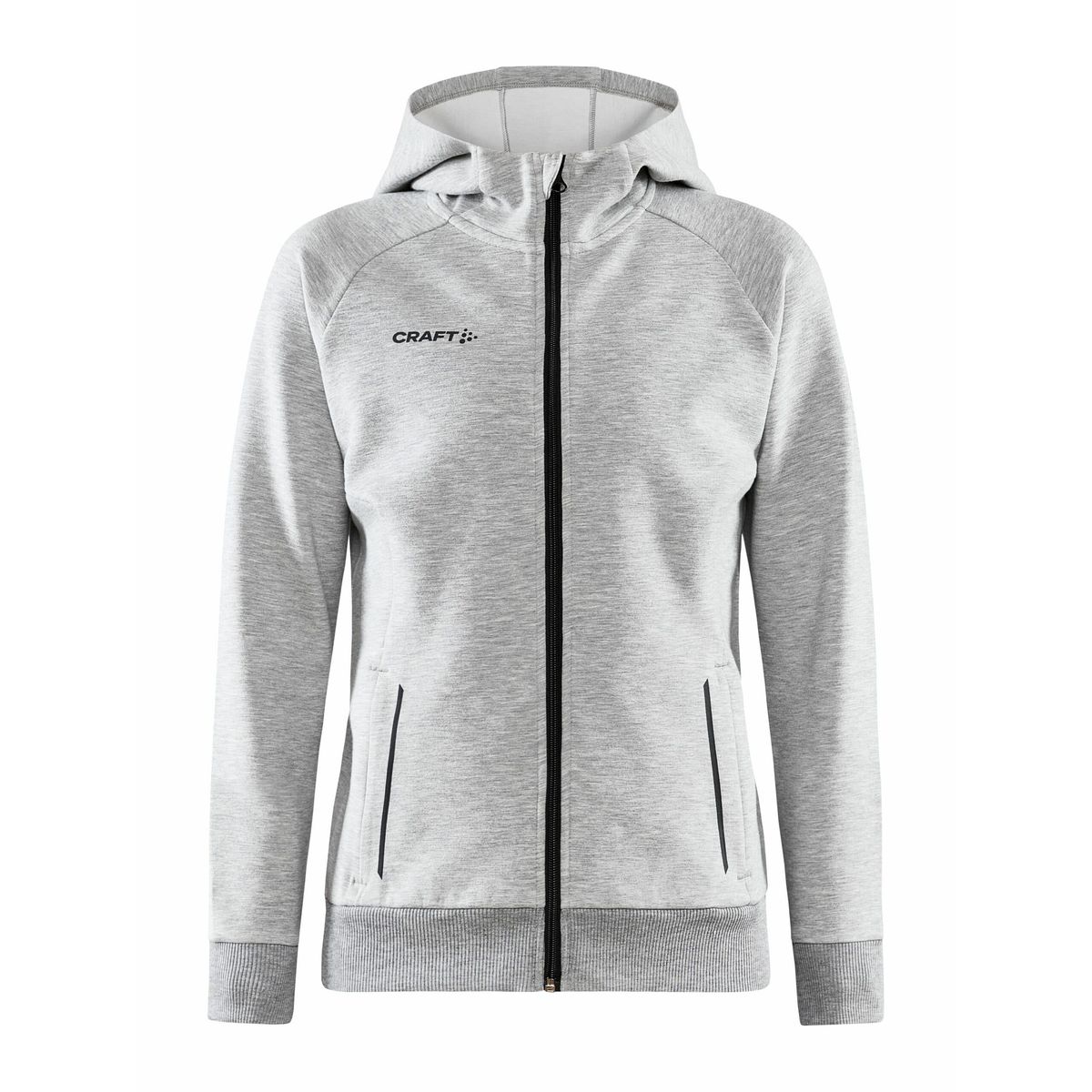 Craft - Core Soul Full Zip Hood Kvinder - Grey Melange XS