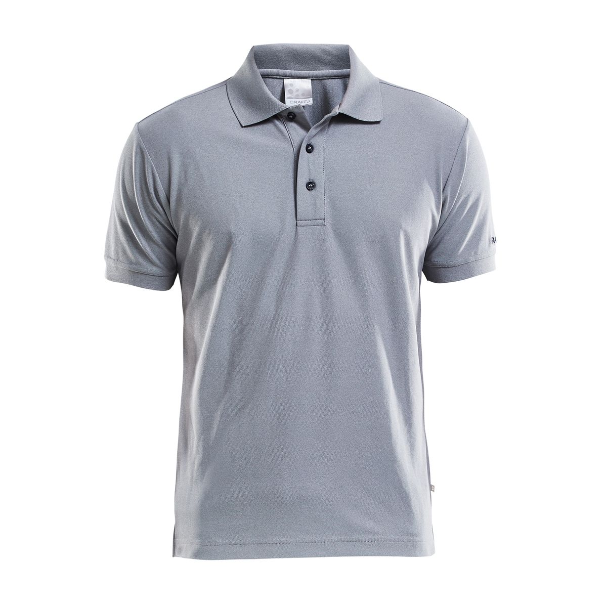 Craft - Polo Shirt Pique Classic Maend - Grey Melange XS