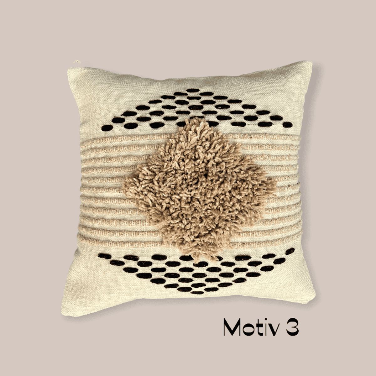 Pude SABLE beige/hvid - Motiv 3