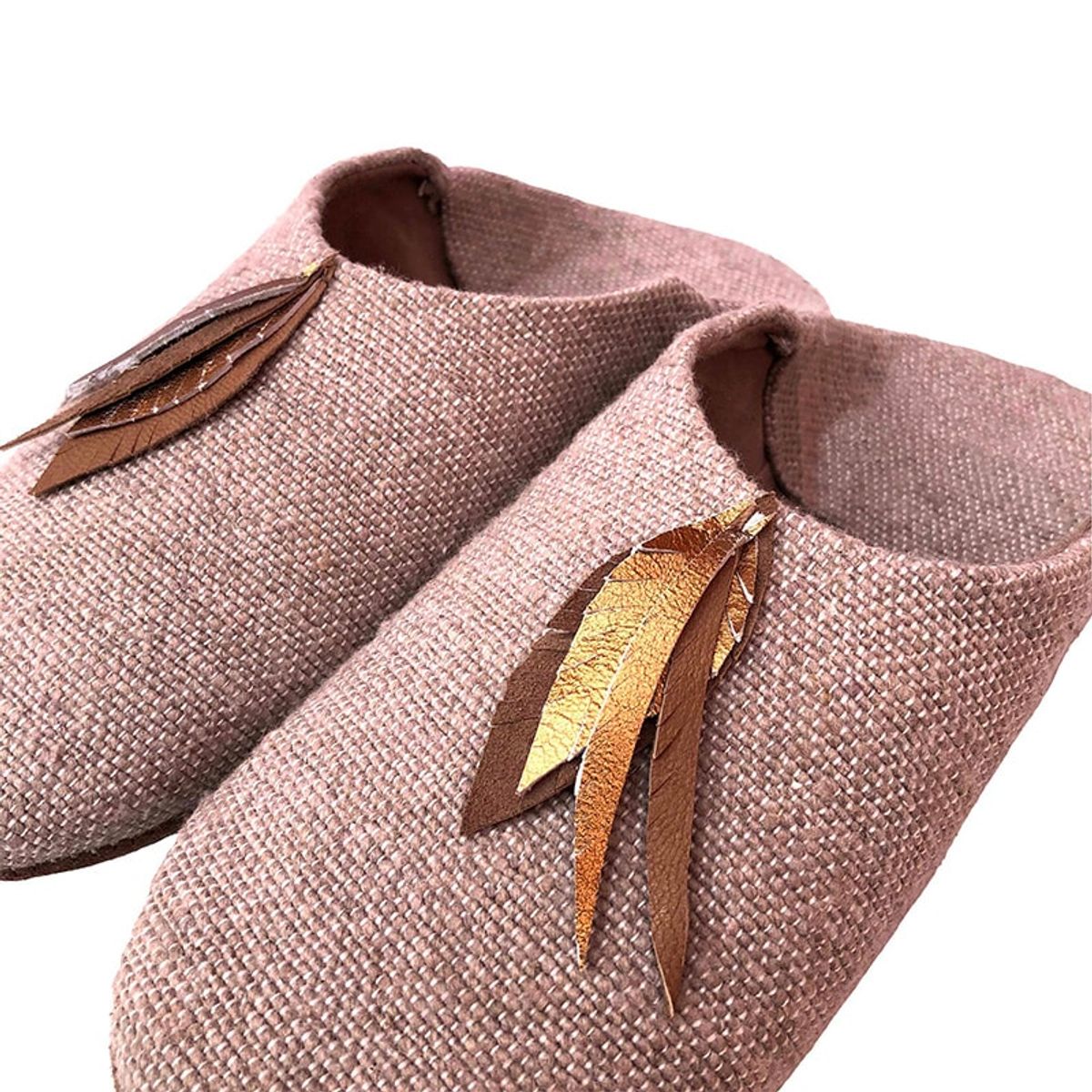 Slippers dame deluxe - taupe - 37