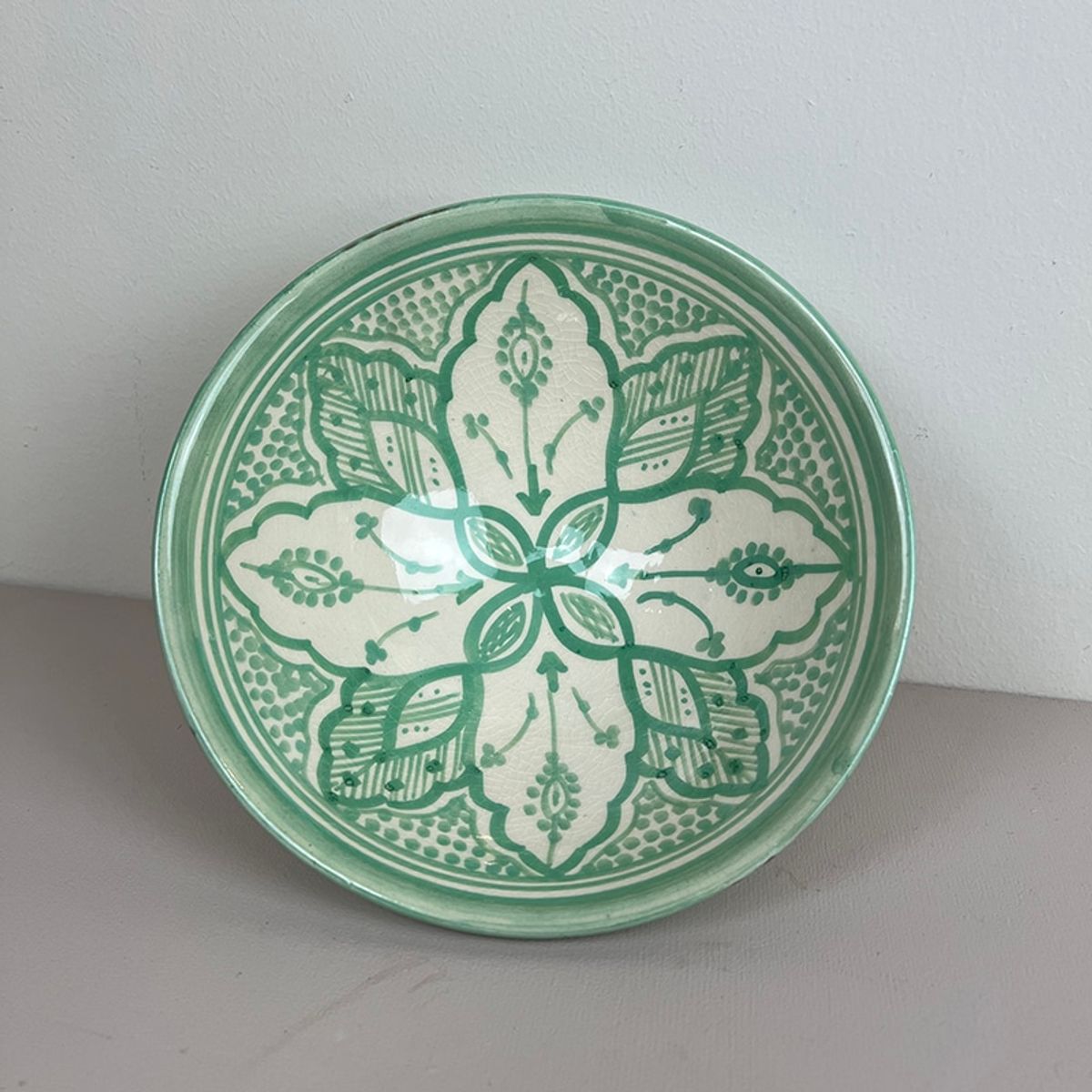 Marokkanske skåle 18 cm - Mint blomst