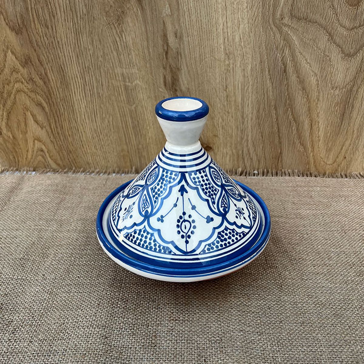 Marokkansk tagine - 20 cm. - Mørkeblå