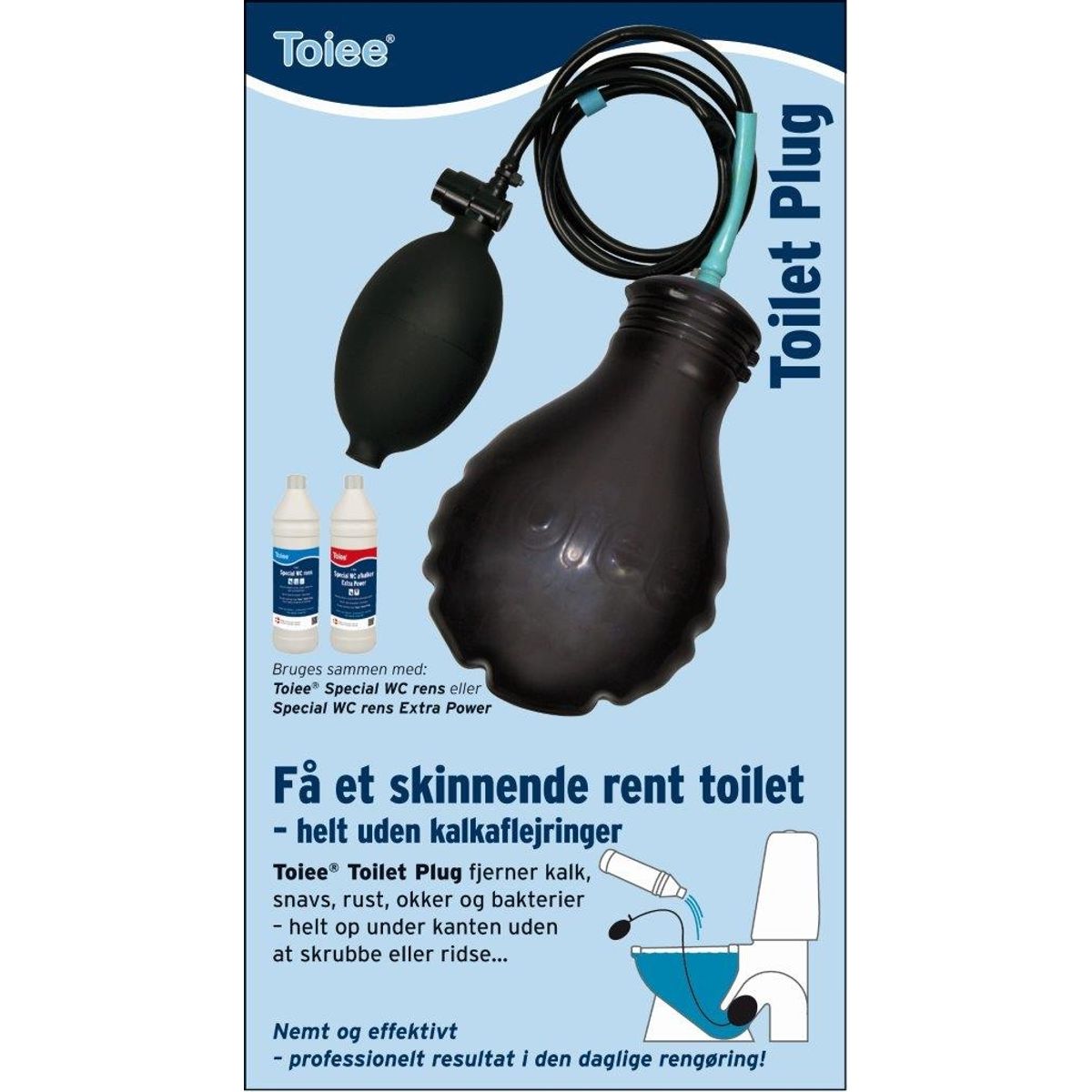 Toiee Toilet Plug - Til rens af toiletkumme