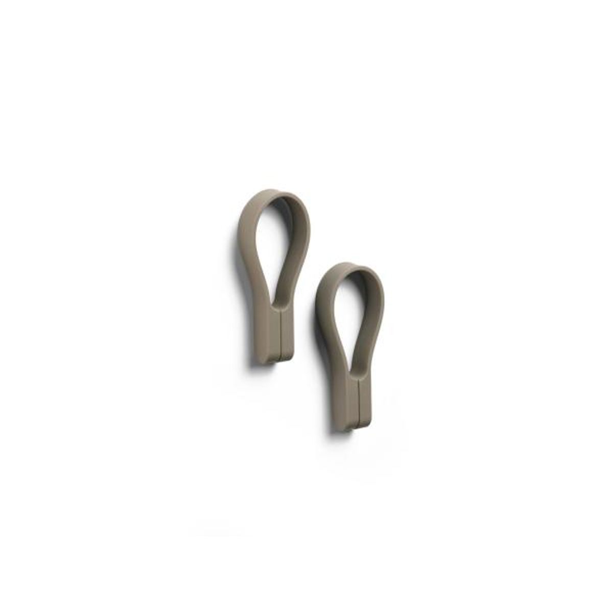 Zone Denmark Loop magnet Håndklædestrop 9 cm 2 stk.-Taupe