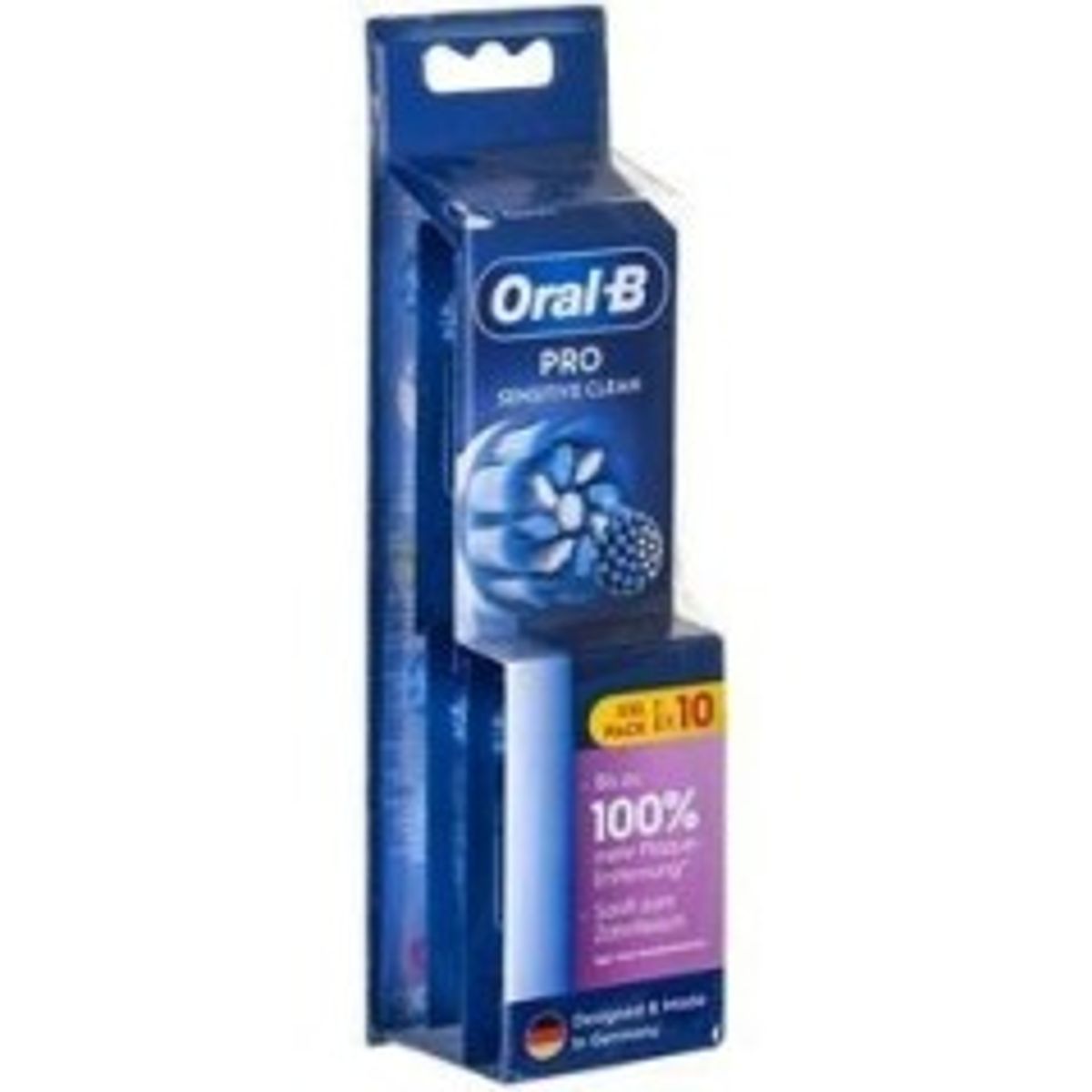 Oral-B Pro Sensitive Clean Brush tips Hvid, 10 stk. Ekstra tandbørstehoveder