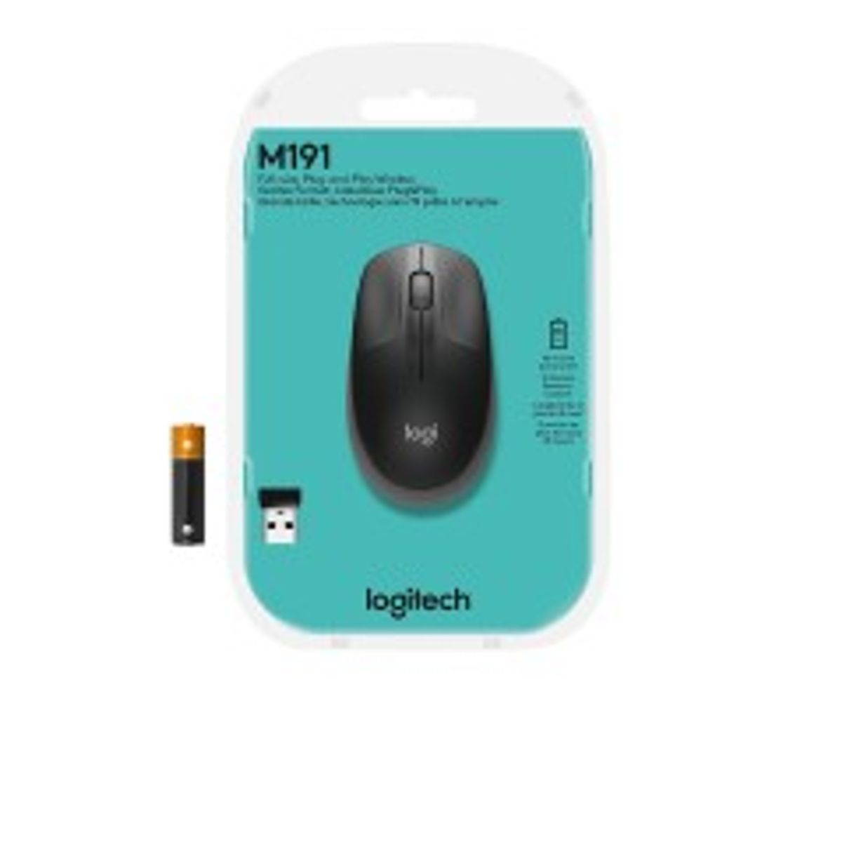 Logitech M190 Optisk Trådløs Grå