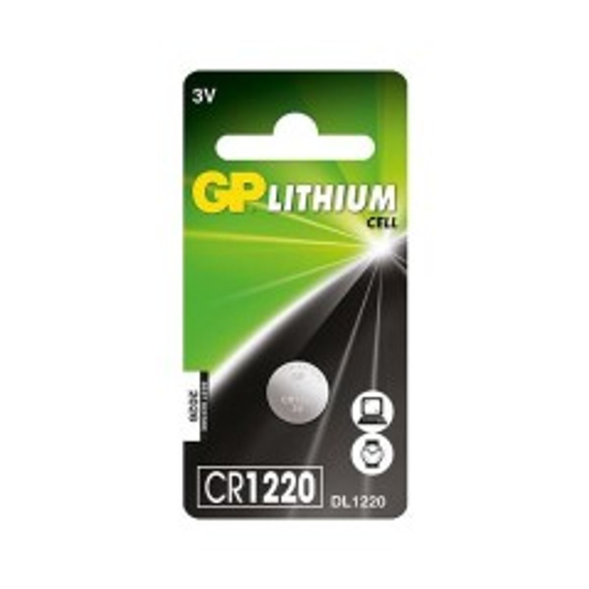 GP LITHIUM BUTTON CELL CR1220