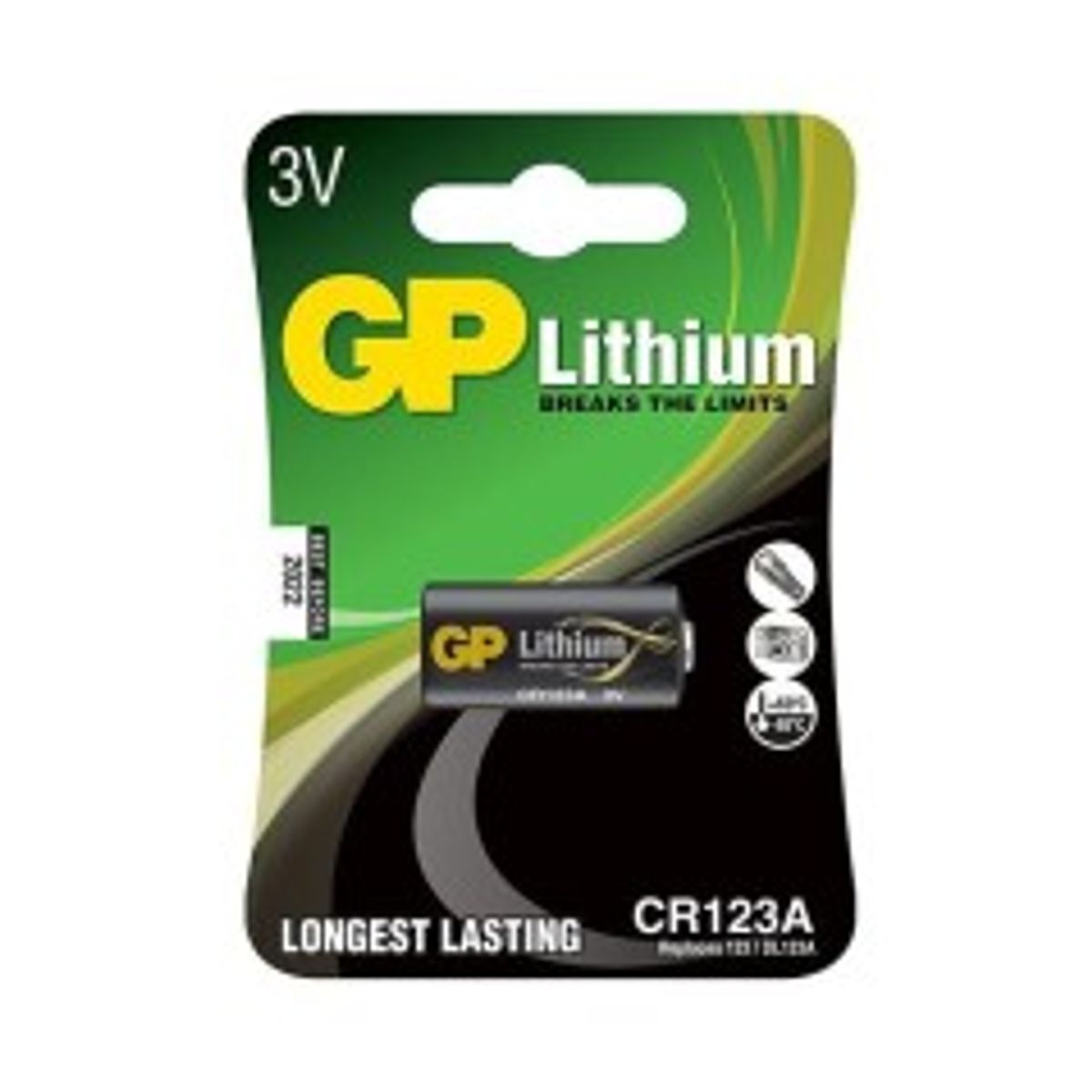 GP LITHIUM BATTERY CR123A