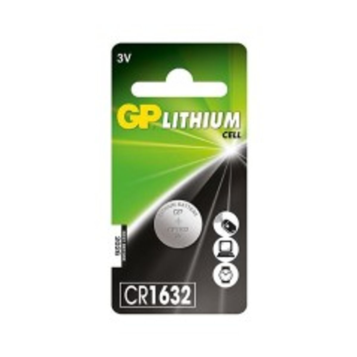 GP LITHIUM BUTTON CELL CR1632