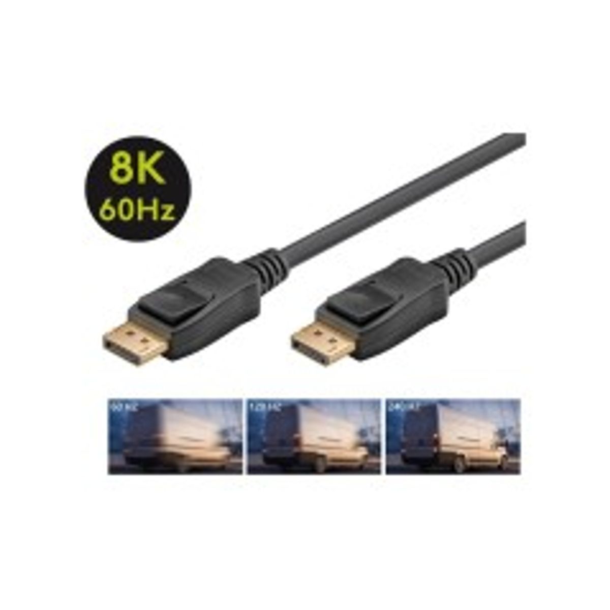 Goobay DisplayPort 1.4 kabel 8K 60Hz 2 m